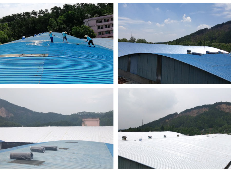 廣州海豚傳媒-彩鋼瓦屋面隔熱防水施工案例
