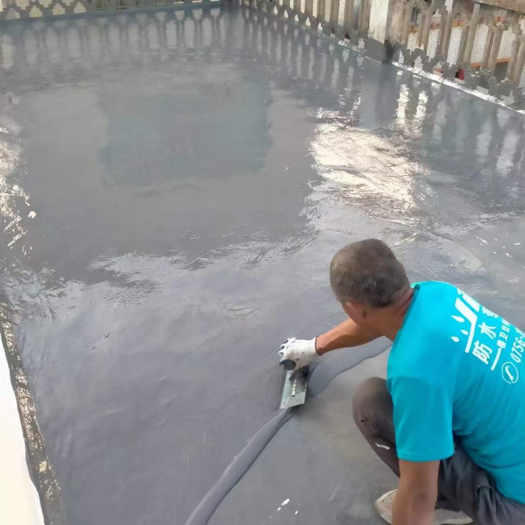 手工聚脲屋面防水施工過程